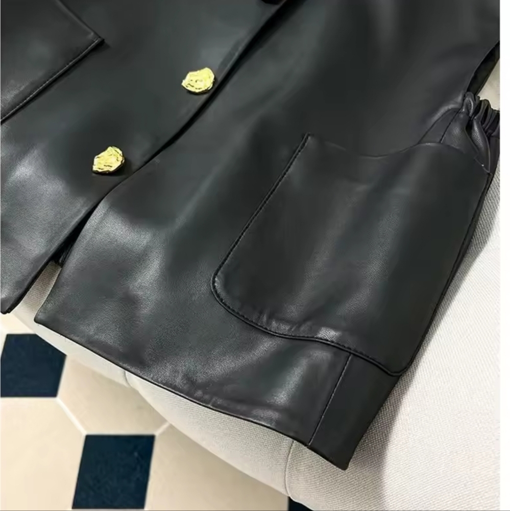 New High-End Temperament Light Faux Luxury Leather - Picture 2 of 6